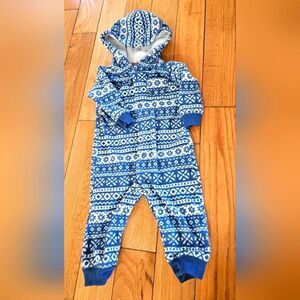 Carter's Baby Button Down Fleece Outfit Size 9 Months